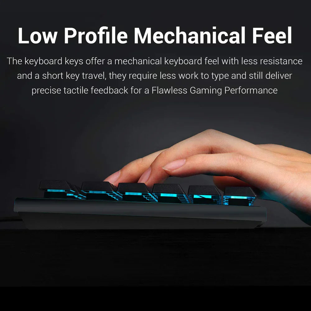 Redragon DYAUS PRO K509-1 - 104 Keys RGB Wired Keyboard without side LED (Mechanical Feel) - Image 6