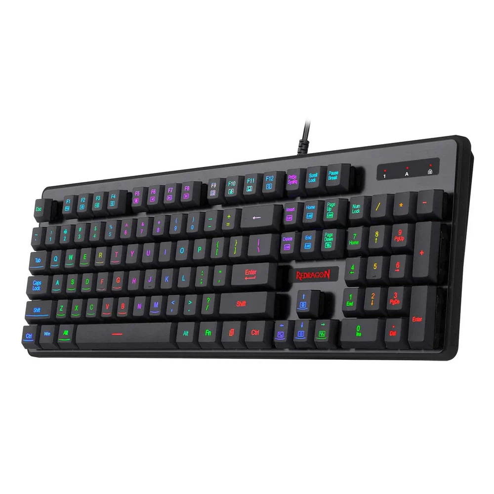 Redragon DYAUS PRO K509-1 - 104 Keys RGB Wired Keyboard without side LED (Mechanical Feel) - Image 9