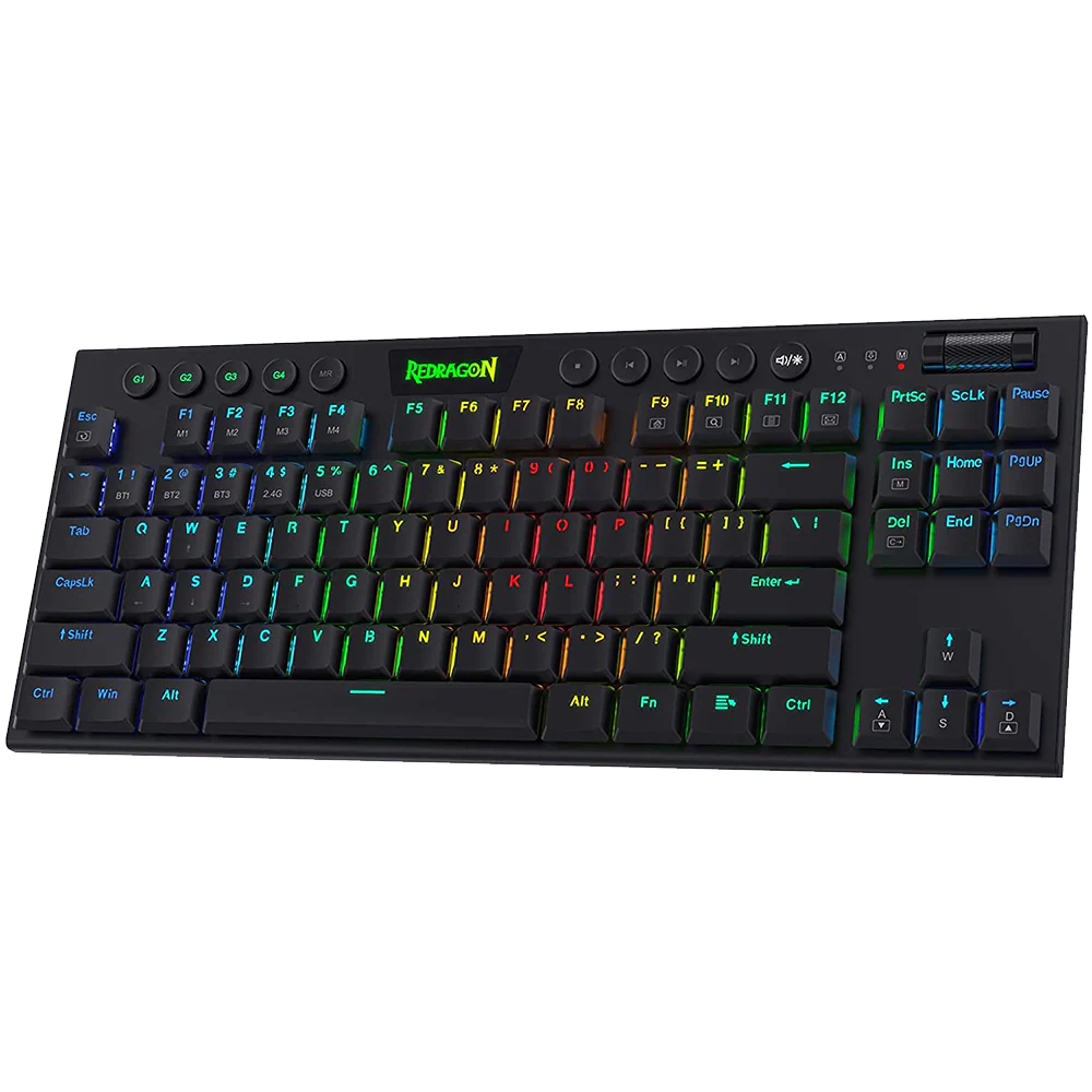 Redragon K621 Pro Horus Wired/Wireless/BT/Black Keyboard (Red Switch)