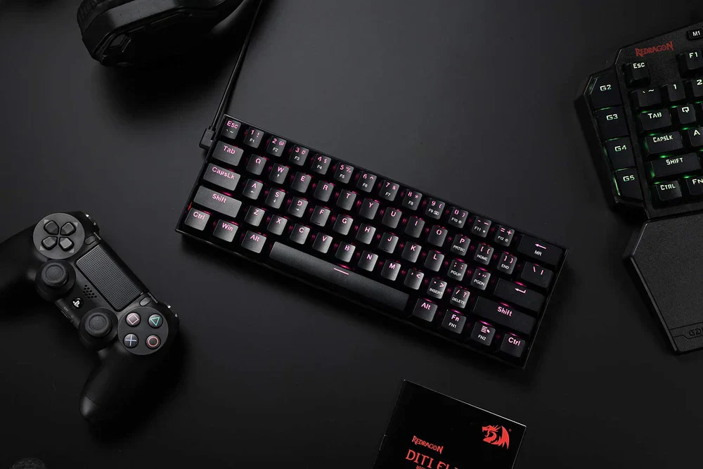 Redragon Wired Mechanical Keyboard Pink LED (Brown Switch) - Image 11