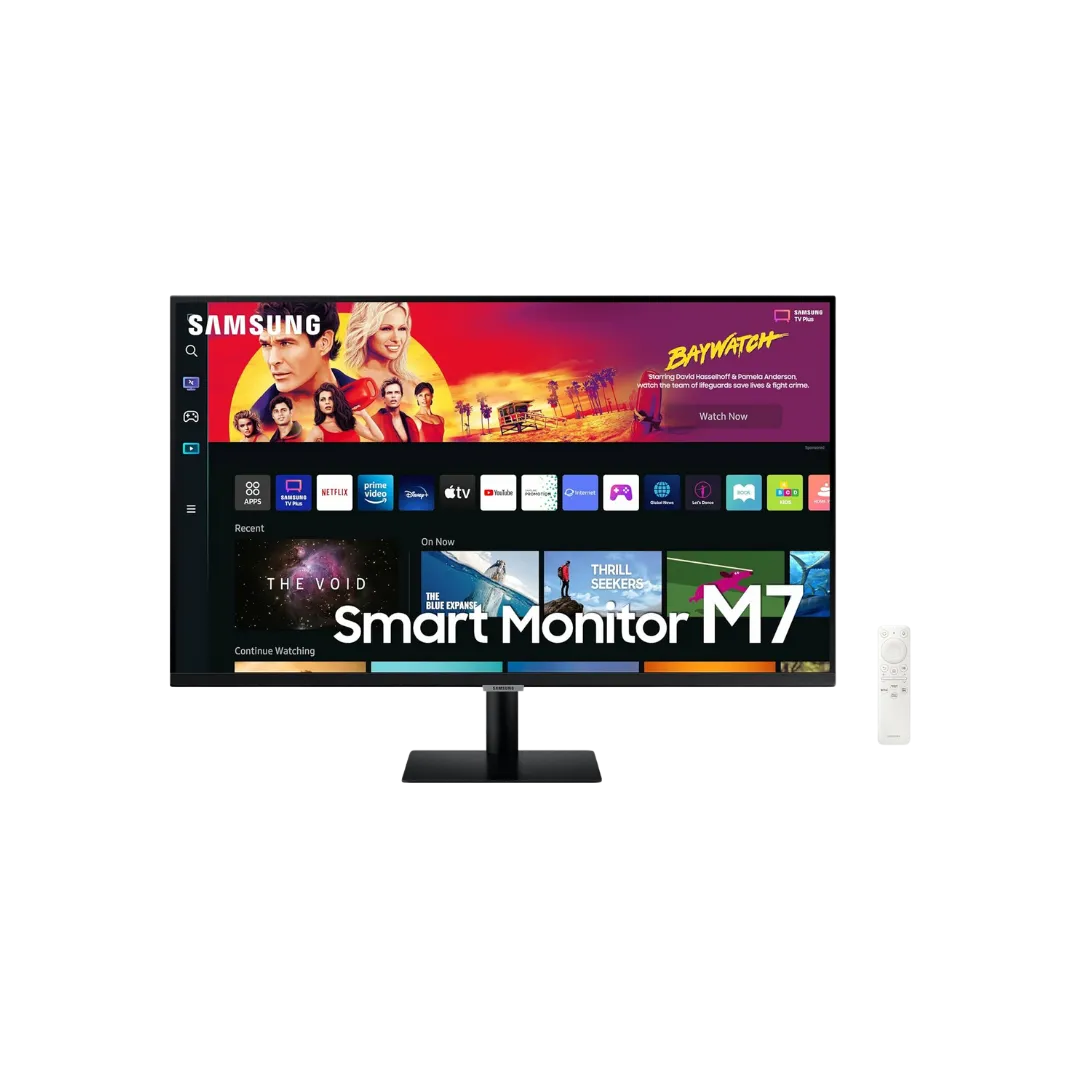 Samsung LS32BM700 - IPS Speakers, Smart Borderless 4K, Type C, Airplay-2