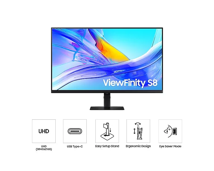 Samsung LS32D800U 32" 4k UHD sRGB/USB-C/Monitor - Image 2