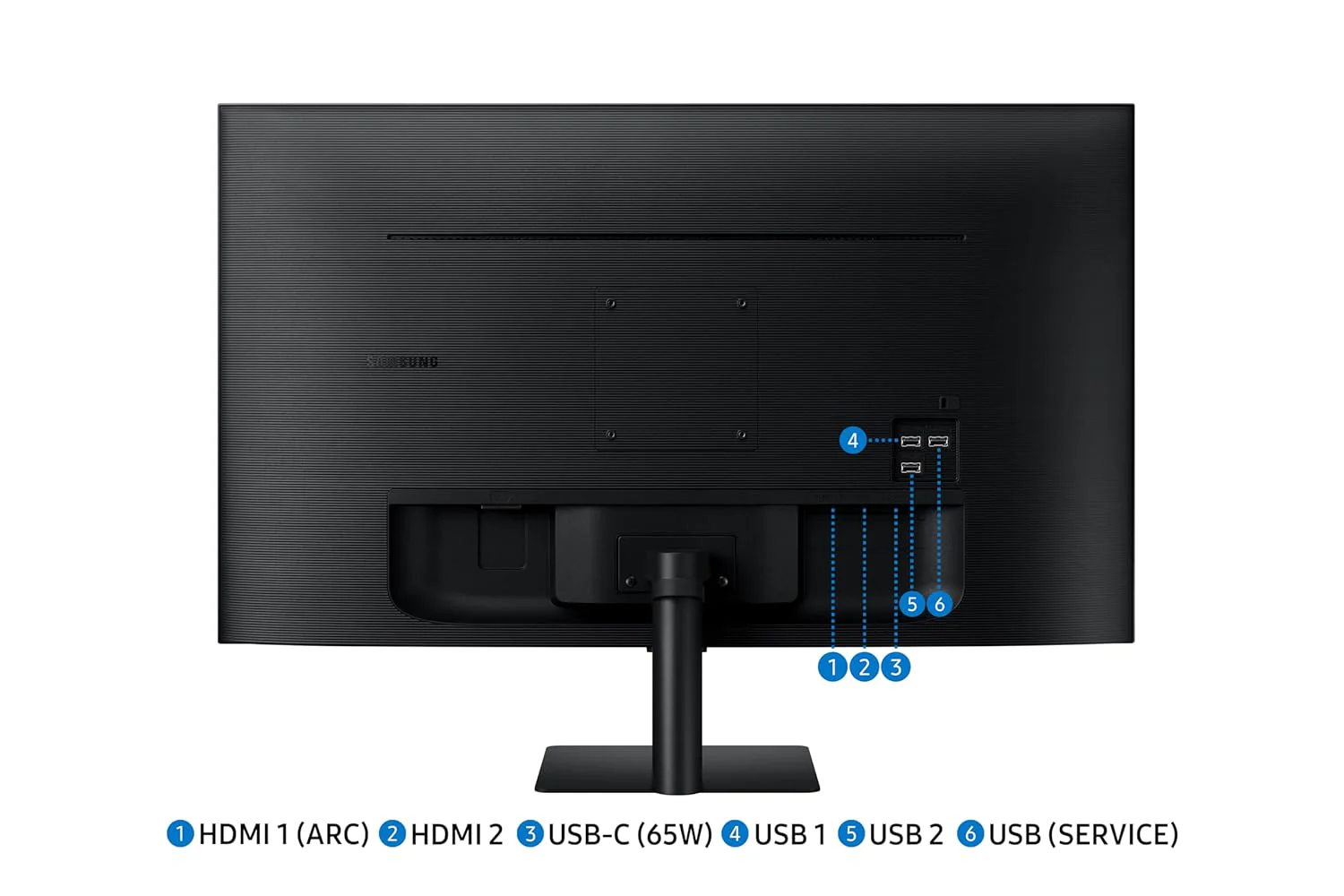 Samsung LS32DM700UWXXL 32" 4K UHD HDMI-2/OTT Apps/Office 365/Wi-Fi Bluetooth/Remote/Black Monitor - Image 8