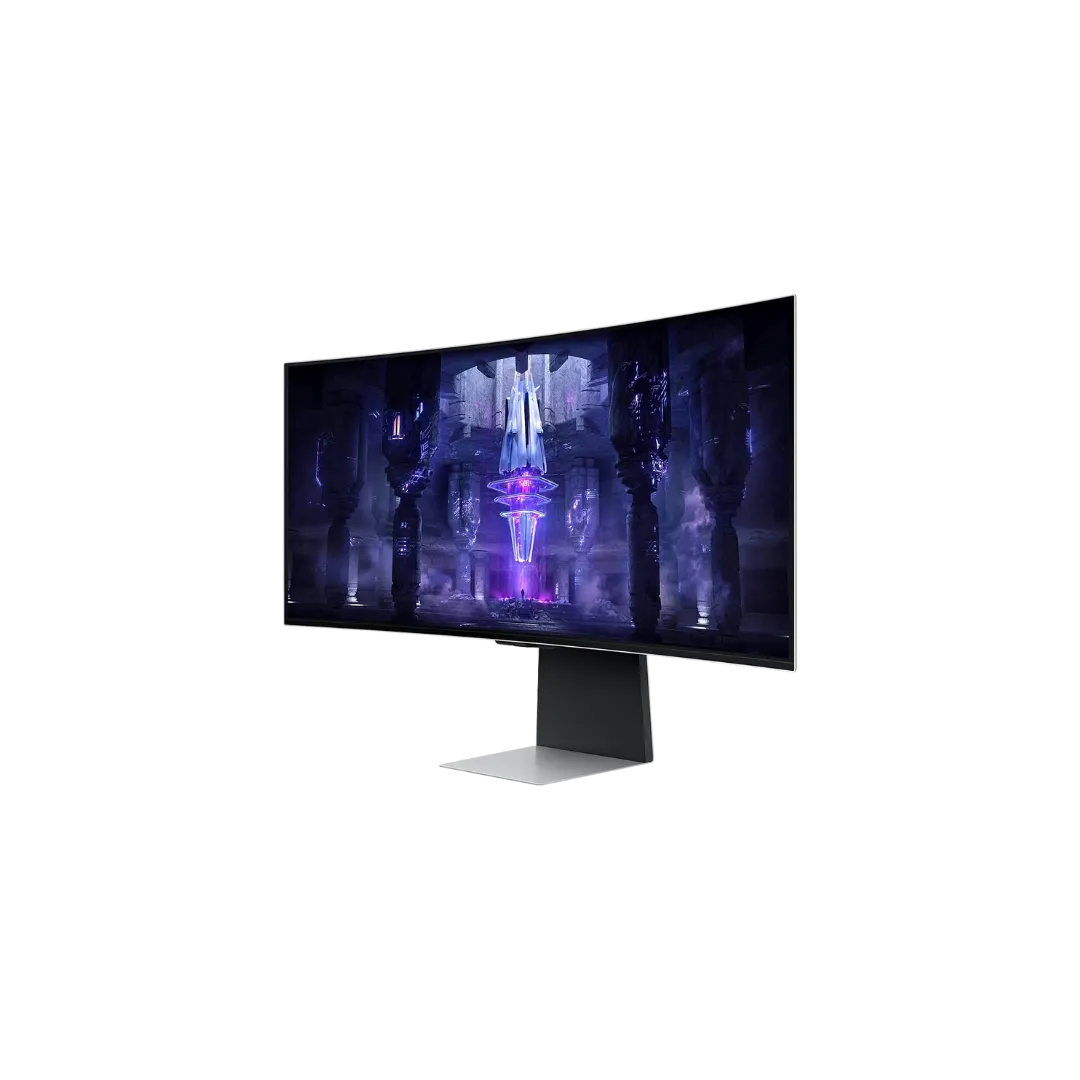 SAMSUNG LS34BG850 OLED 3440x1440 Monitor with 0.01ms Response Time, 175Hz Refresh Rate, 100% sRGB, 95% P3 Color Coverage, 2 USB-C Ports (65W), Micro HDMI 2.1, Height Adjustment