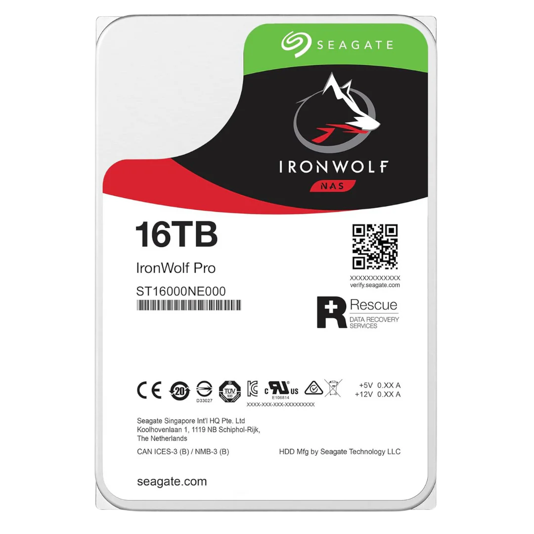 Seagate 16TB Ironwolf Pro ST16000NE000 HDD Serial ATA-600