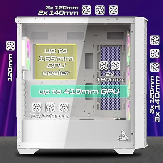 TAG Gamerz Andromeda Mid-Tower Gaming PC Case - Image 11