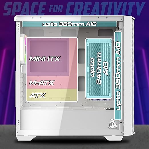 TAG Gamerz Andromeda Mid-Tower Gaming PC Case - Image 16