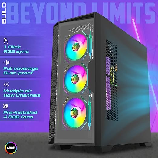 TAG Gamerz Andromeda Mid-Tower Gaming PC Case - Image 2