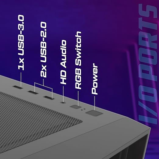 TAG Gamerz Andromeda Mid-Tower Gaming PC Case - Image 6