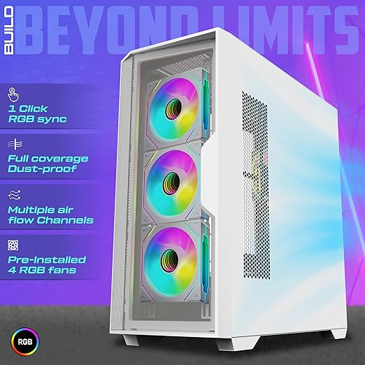 TAG Gamerz Andromeda Mid-Tower Gaming PC Case - Image 8