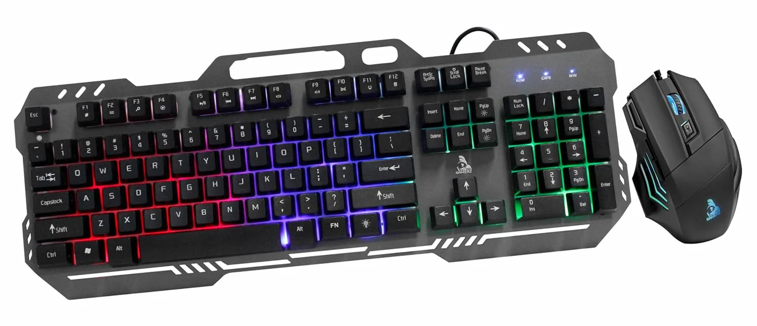 TAG GAMERZ Avenger 2.0 RGB Gaming Keyboard and Mouse Set (Black)