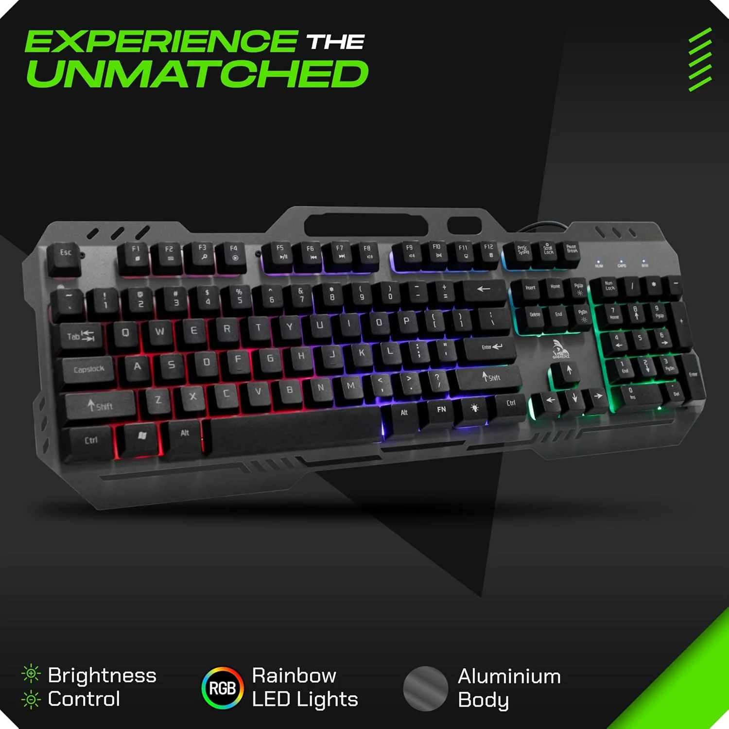 TAG GAMERZ Avenger 2.0 RGB Gaming Keyboard and Mouse Set (Black) - Image 4