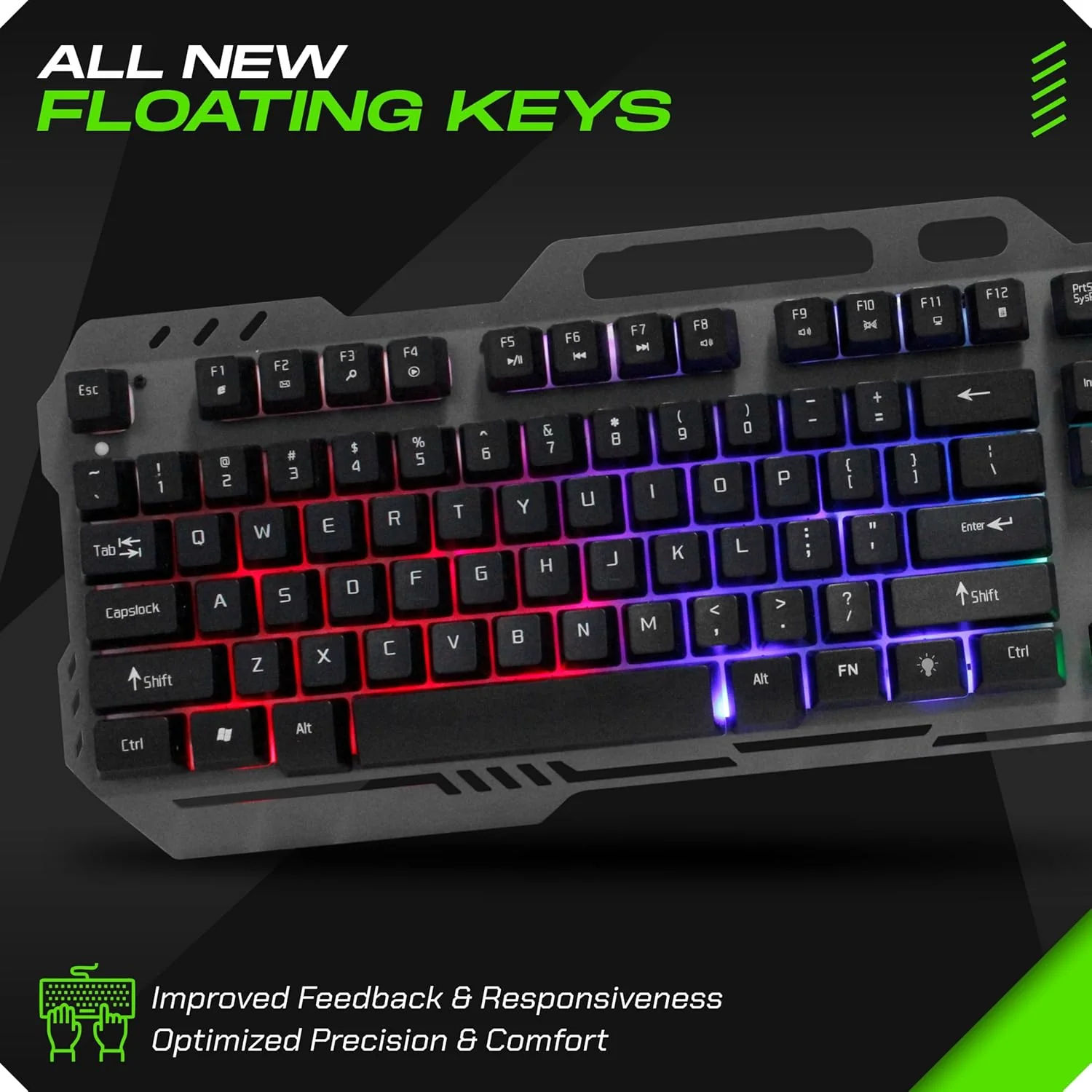 TAG GAMERZ Avenger 2.0 RGB Gaming Keyboard and Mouse Set (Black) - Image 5