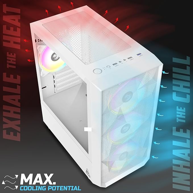 TAG Gamerz Pulser Mid-Tower Gaming PC Case - Image 7