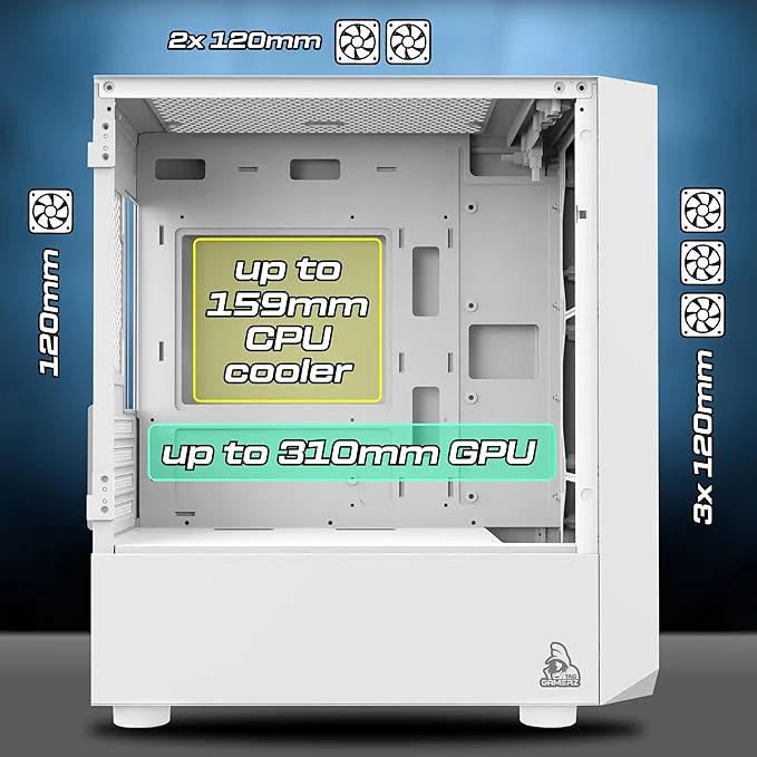 TAG Gamerz Pulser Mid-Tower Gaming PC Case - Image 8