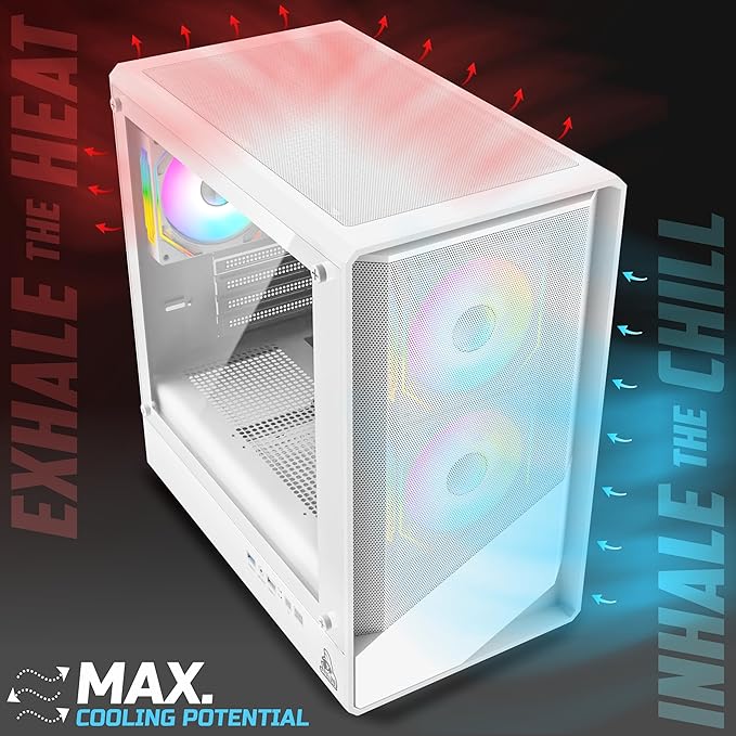 TAG Gamerz Starlight Mid-Tower Gaming PC Case - Image 5