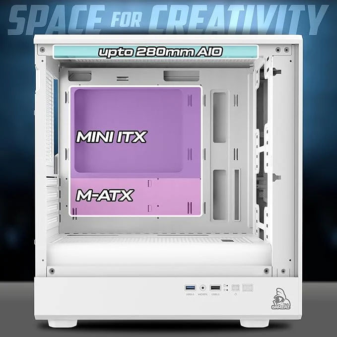 TAG Gamerz Starlight Mid-Tower Gaming PC Case - Image 6