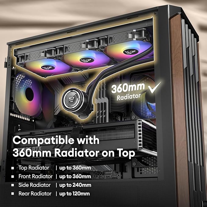TAG Gamerz Stellar Alpha Mid-Tower Gaming PC Case (Black) - Image 2
