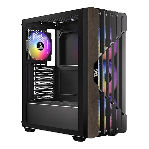 TAG Gamerz Stellar Elite Mid-Tower Gaming PC Case (Black) - Image 5