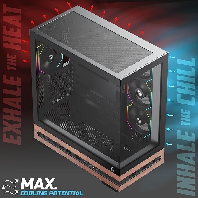 TAG Gamerz Stellar Prime Mid-Tower Gaming PC Case - Image 2