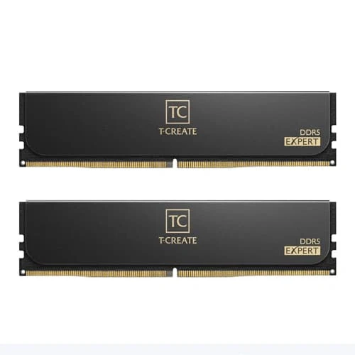 TEAMGROUP T-Create Expert CL38 DDR5 32GB (16GB x 2) 6000MHz Desktop  RAM (Black)