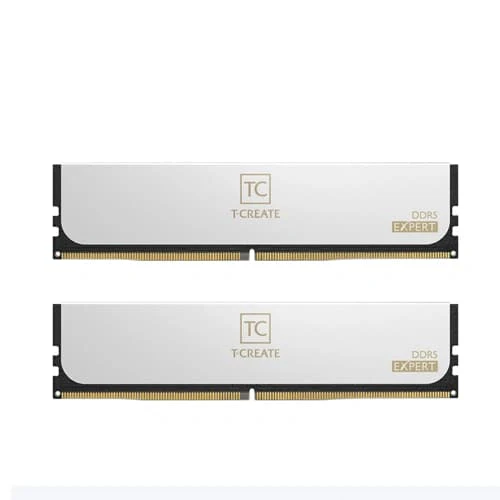 TEAMGROUP T-Create Expert CL38 DDR5 32GB (16GB x 2) 6000MHz Desktop RAM (White)