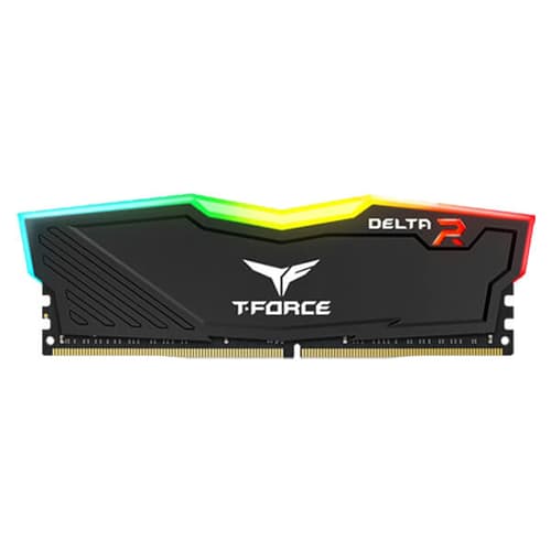 TEAMGROUP T-Force Delta RGB CL16 DDR4 16GB (16GBx1) 3200MHz Desktop RAM (Black)