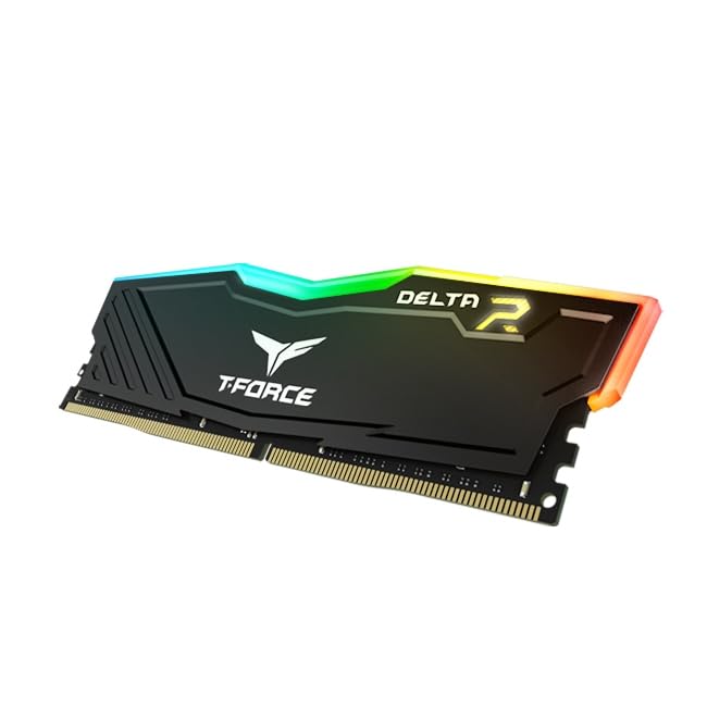 TEAMGROUP T-Force Delta RGB CL16 DDR4 16GB (8GBx2) 3200MHz Desktop RAM (Black) - Image 3