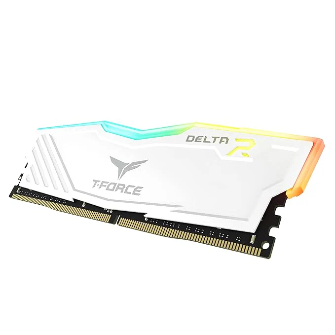 TEAMGROUP T-Force Delta RGB CL16 DDR4 32GB (16GBx2) 3200MHz Desktop RAM (White) - Image 4
