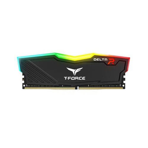 TEAMGROUP T-Force Delta RGB CL18 DDR4 16GB (16GBx1) 3600MHz Desktop RAM (Black)