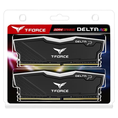 TEAMGROUP T-Force Delta RGB CL18 DDR4 32GB (16GBx2) 3600MHz Desktop RAM (Black) - Image 2