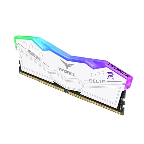 TEAMGROUP T-FORCE Delta RGB CL38 DDR5 32GB 6000MHz Desktop RAM (White) - Image 2