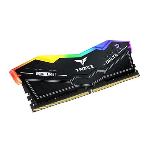 TEAMGROUP T-FORCE Delta RGB CL40 DDR5 64GB (32GBx2) 6400MHz Desktop RAM (Black) - Image 2