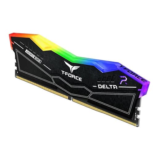 TEAMGROUP T-FORCE Delta RGB CL40 DDR5 64GB (32GBx2) 6400MHz Desktop RAM (Black) - Image 3