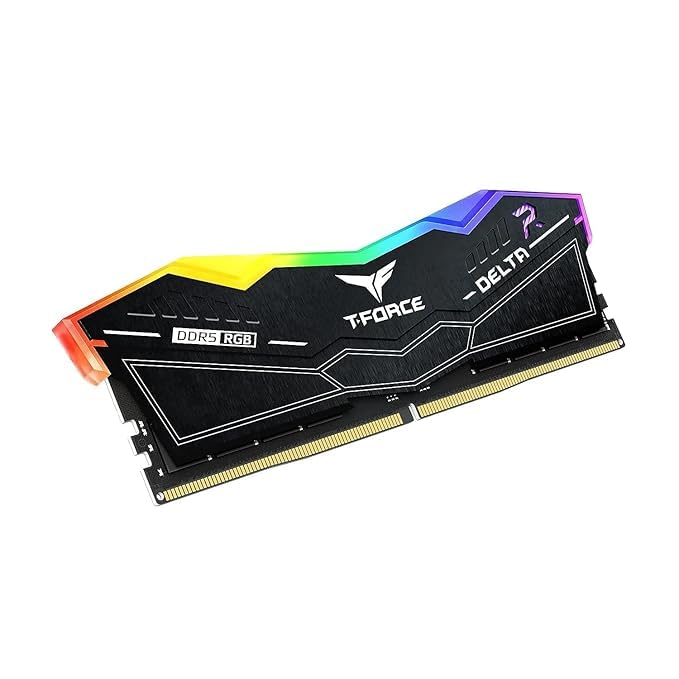 TEAMGROUP T-FORCE Delta RGB DDR5 16GB 5200MHz Desktop RAM (Black)