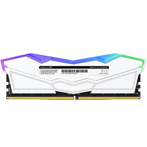 TEAMGROUP T-Force Delta RGB DDR5 32GB (16GBx2) 6400MHz Desktop RAM (White) - Image 3