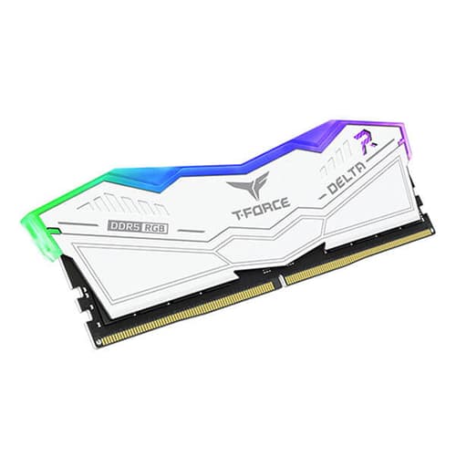 TEAMGROUP T-Force Delta RGB DDR5 32GB (16GBx2) 6400MHz Desktop RAM (White) - Image 5