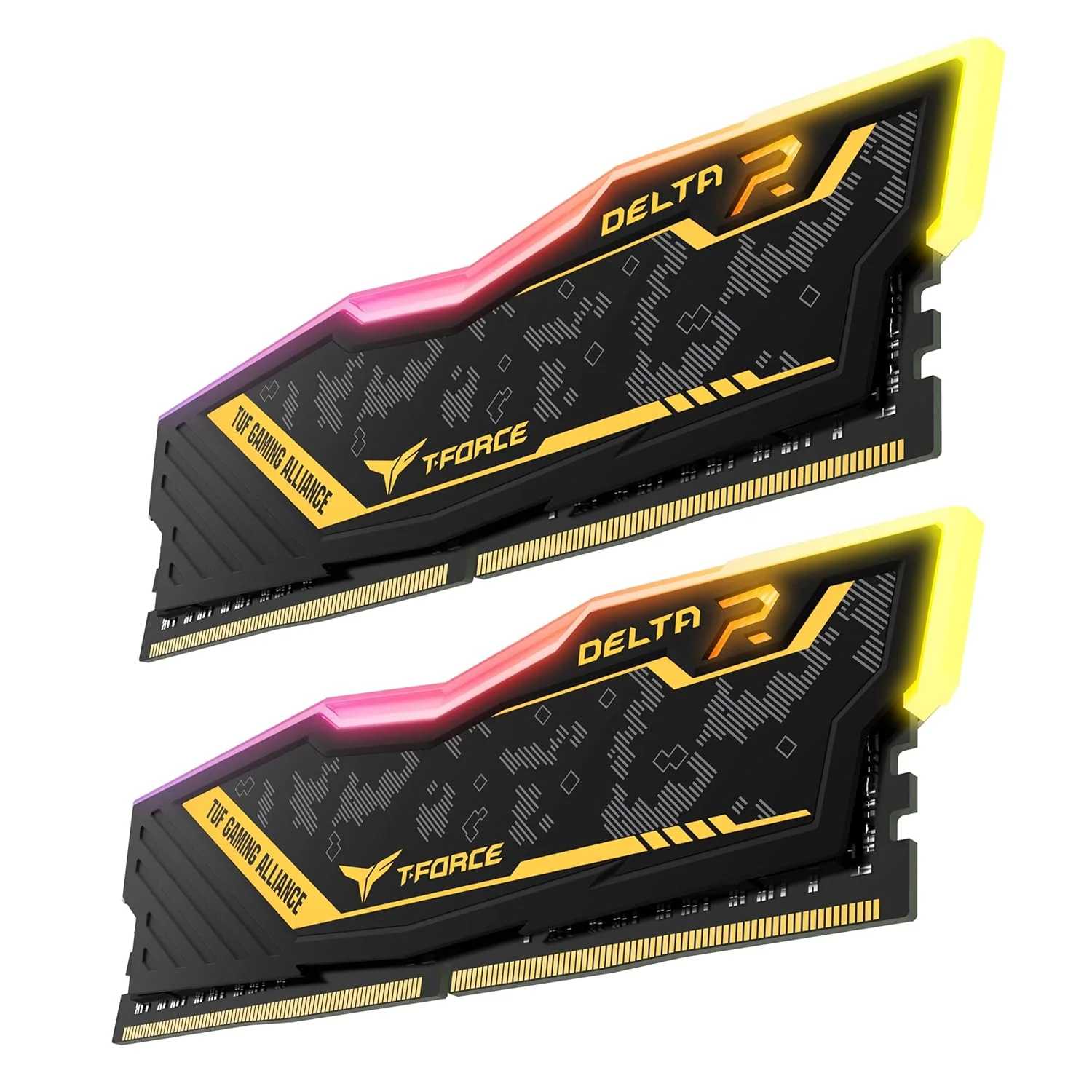 TEAMGROUP T-Force Delta TUF Gaming Alliance RGB CL16 DDR4 32GB (16GBx2) 3200MHz Desktop RAM (Black) - Image 2