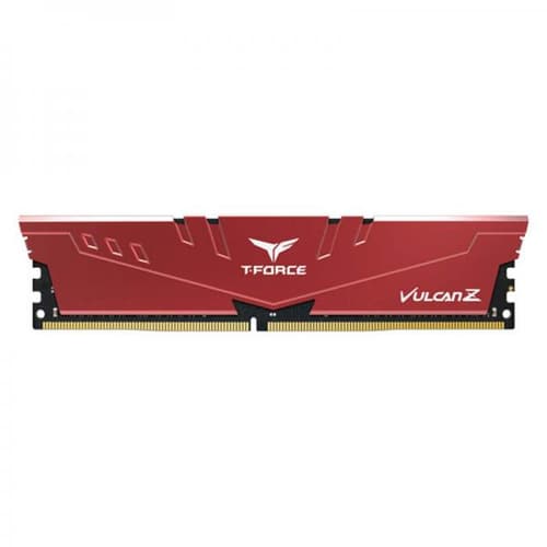 TEAMGROUP T-Force Vulcan Z CL16 DDR4 16GB (16GBx1) 3200MHz Desktop RAM (Red)