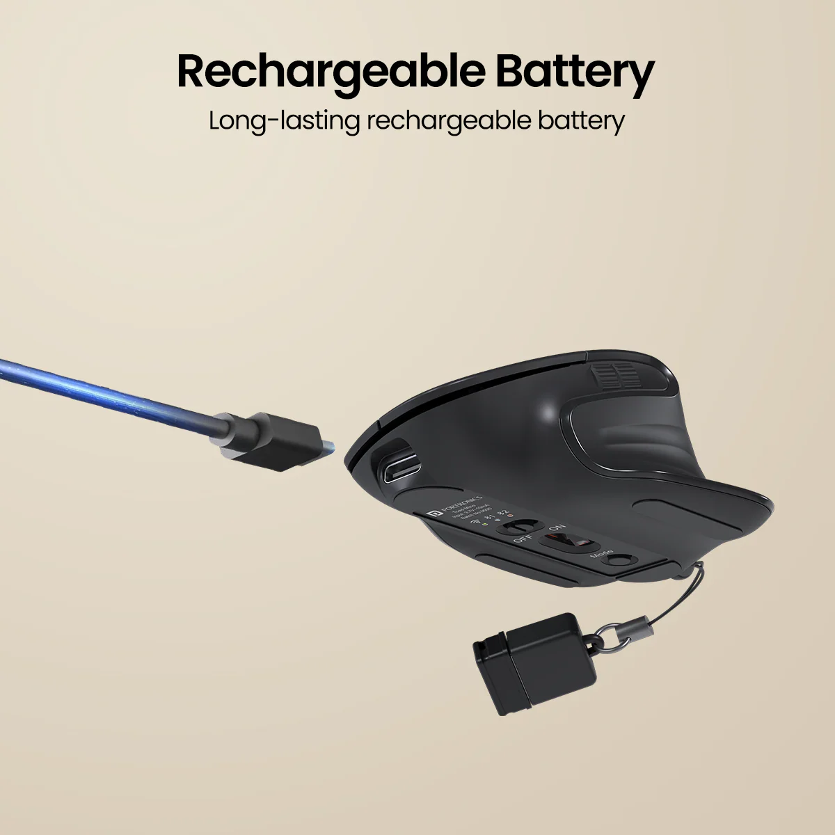 PORTRONICS Toad Mino Mini Wireless Mouse | Rechargeable | Bluetooth & 2.4 GHz | Ultra-Compact Size | Multi-Device Pairing - Image 23