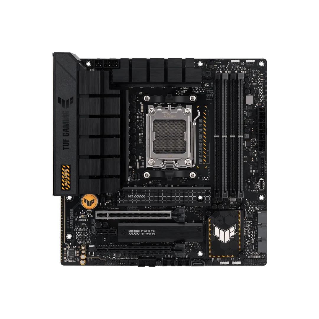 ASUS TUF GAMING B650M-PLUS Motherboard - DDR5, PCIe 4.0, Durable Design