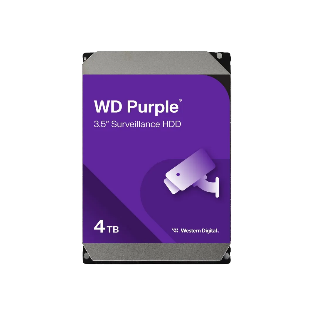 WD Purple 4TB Surveillance Hard Drive 64MB 5400RPM CMR SATA 110MB/s WD43PURZ