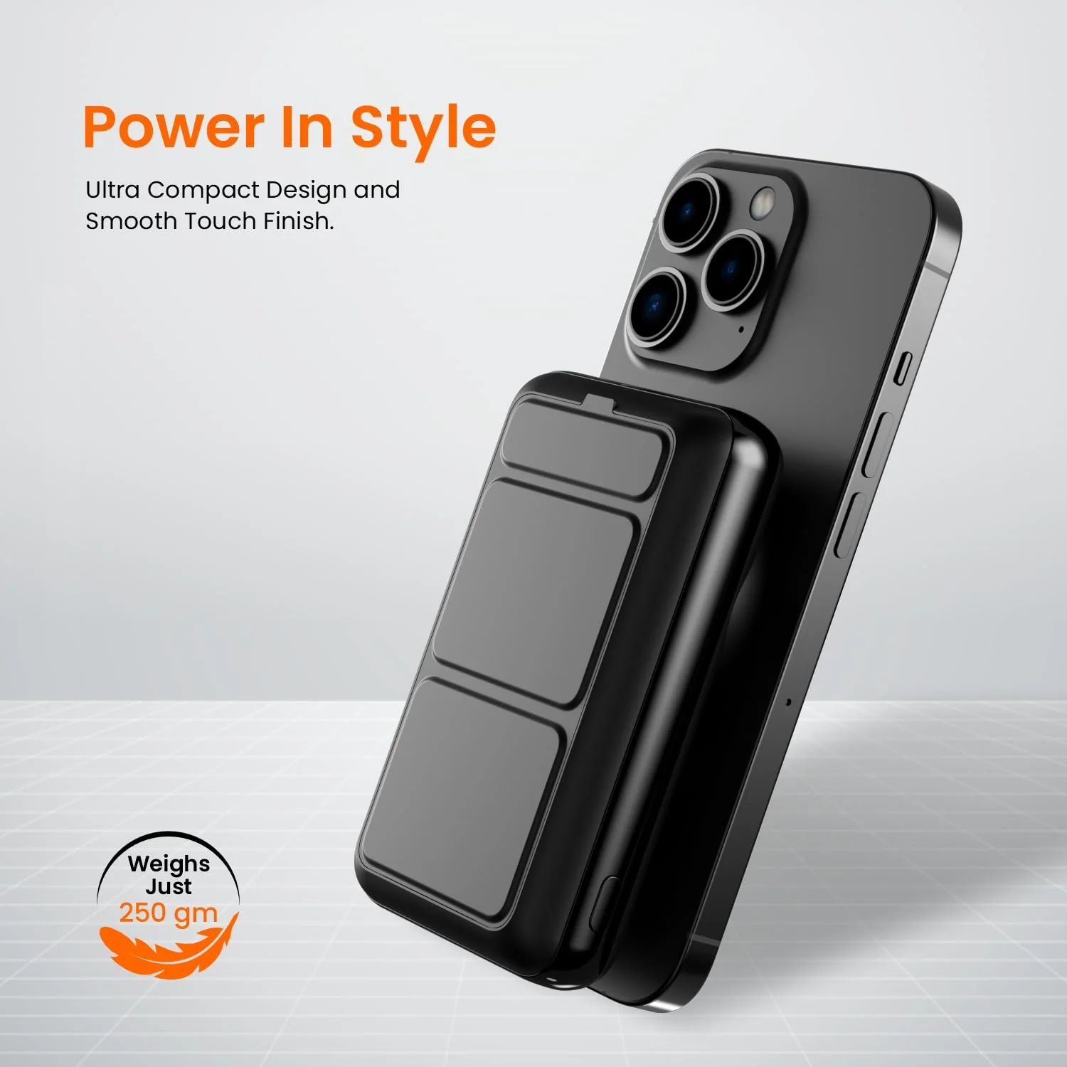 PORTRONICS Wirecell 10 Powerbank 15W Magnetic Wireless Power Bank with 22.5 Wired Output - Image 5