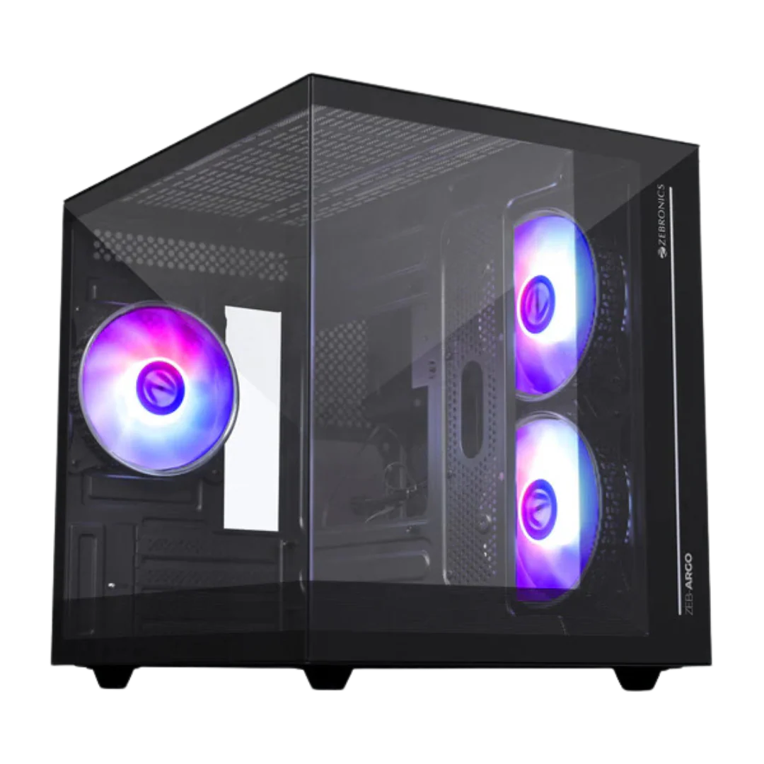 Zebronics Argo Black Micro ATX ITX Computer Case