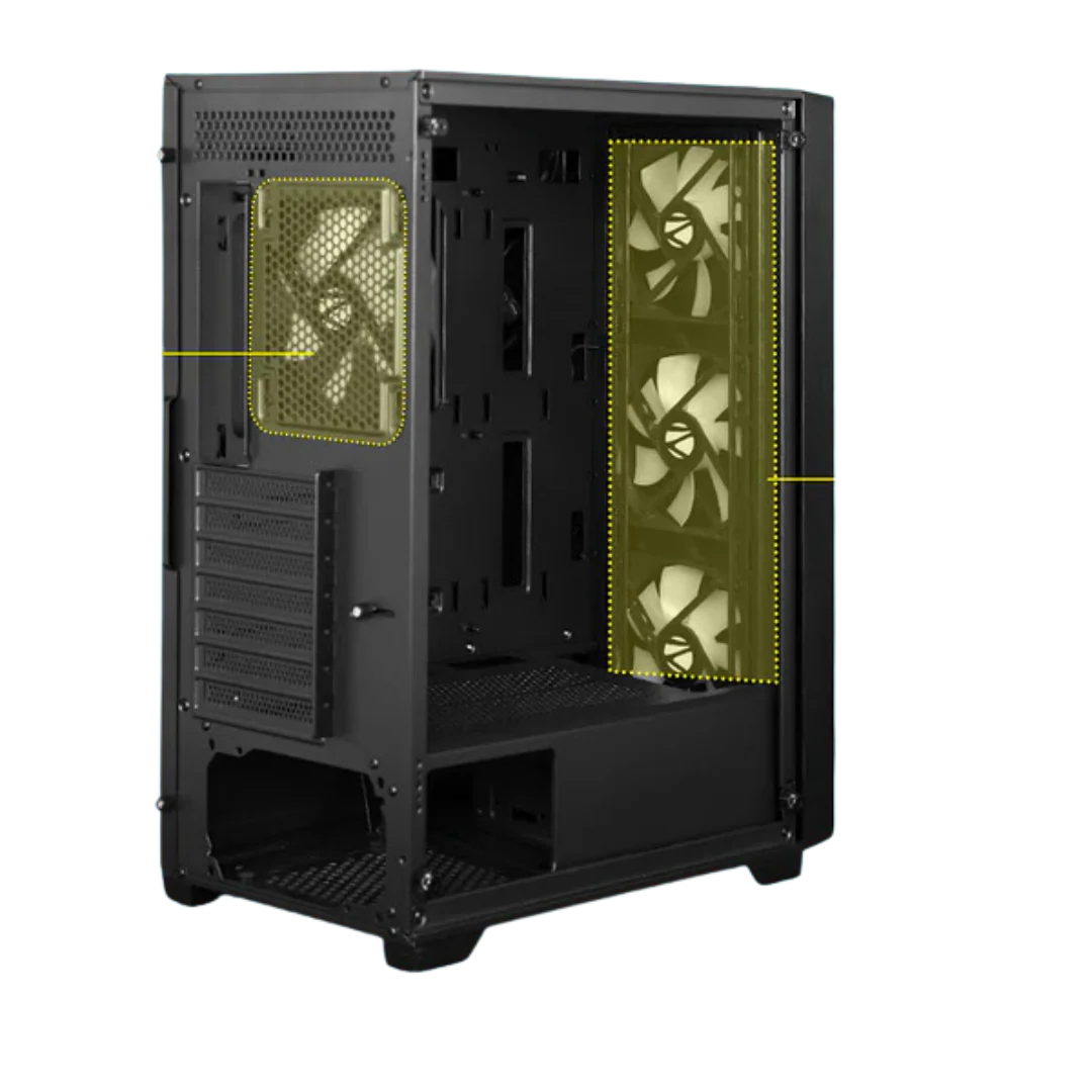 Zebronics Aurora ATX/mATX/ITX Mid Tower Computer Case